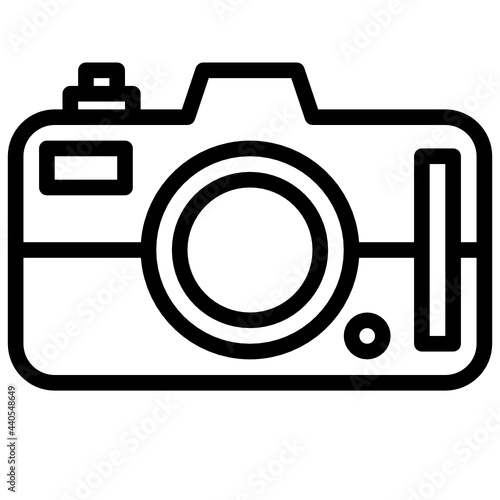Camera outline style icon