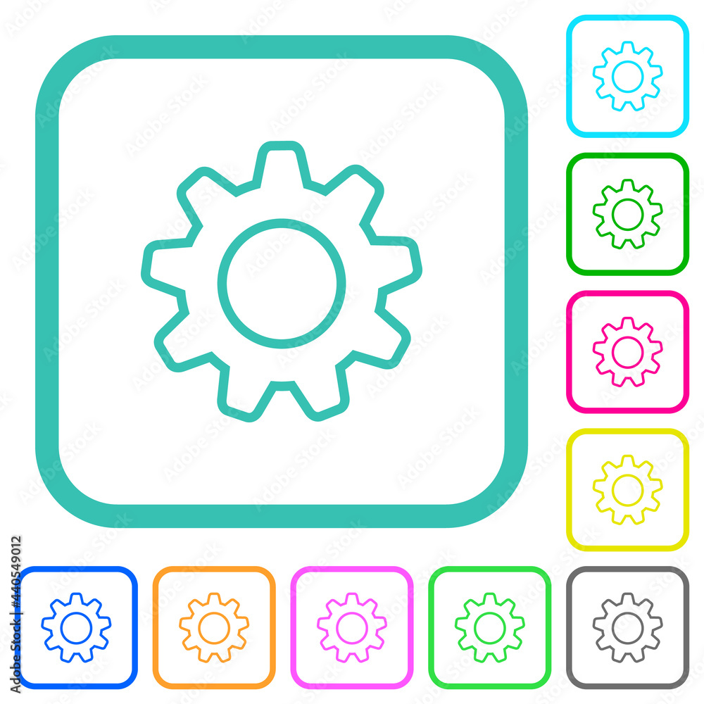 Settings vivid colored flat icons Settings vivid colored flat icons