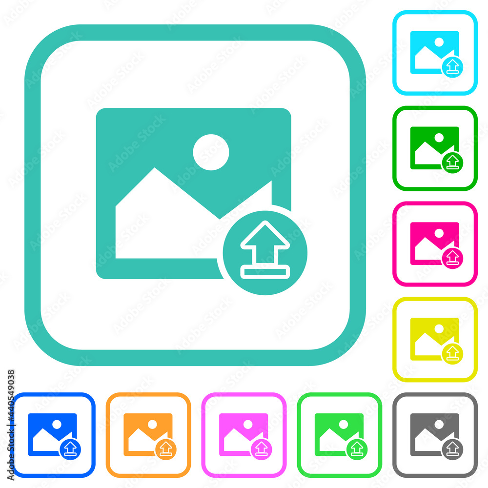 Upload image vivid colored flat icons Upload image vivid colored flat icons
