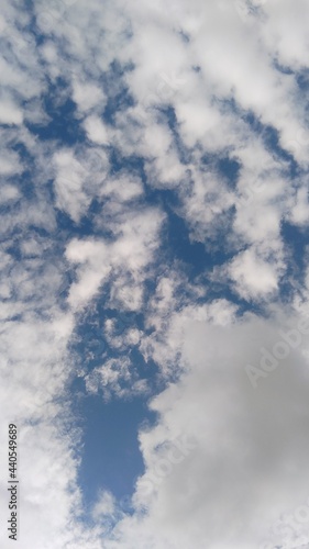 blue sky with clouds