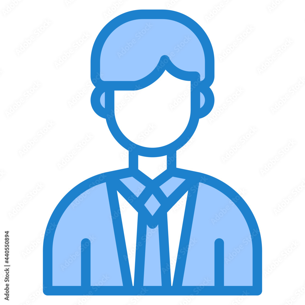 Man blue style icon Man blue style icon
