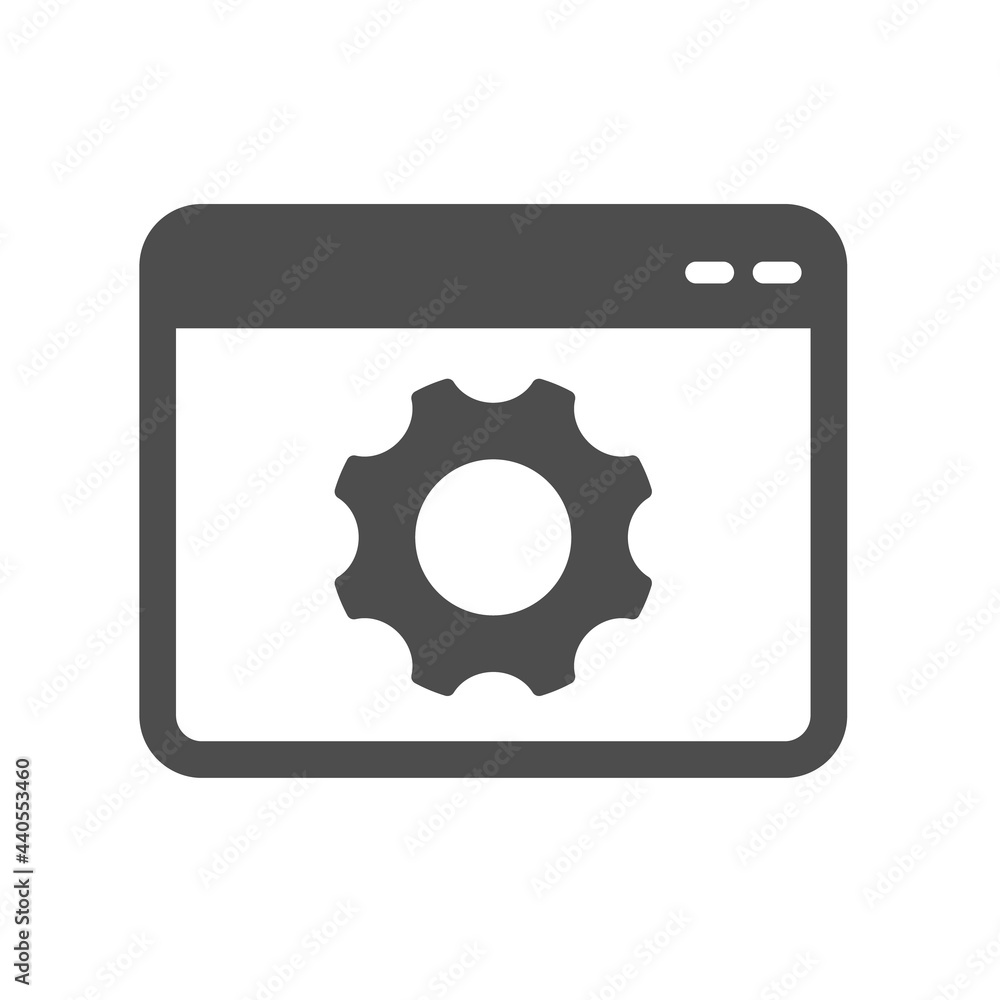 web browser settings silhouette vector icon isolated on white background. seo settings icon for web, mobile apps, ui design and print web browser settings silhouette vector icon isolated on white background. seo settings icon for web, mobile apps, ui design and print
