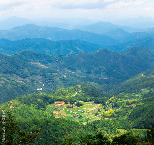 village in the mountains of peninsula