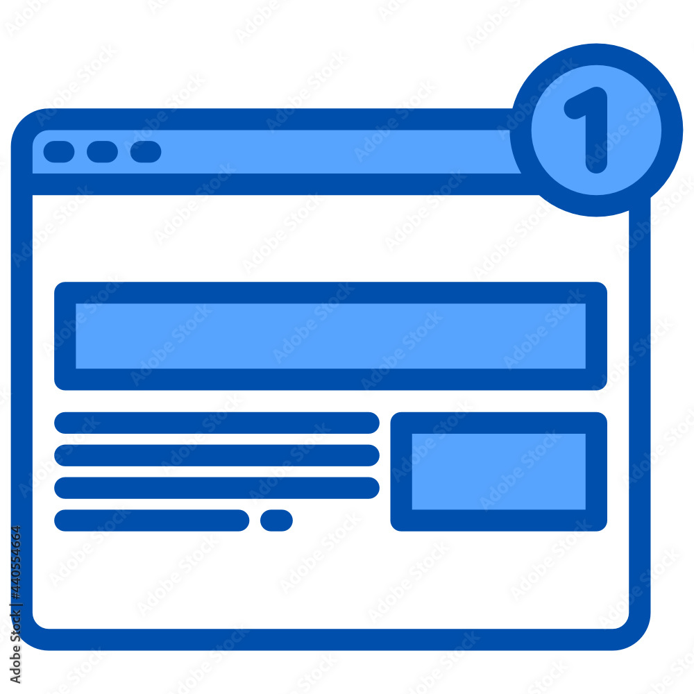 Website blue style icon Website blue style icon