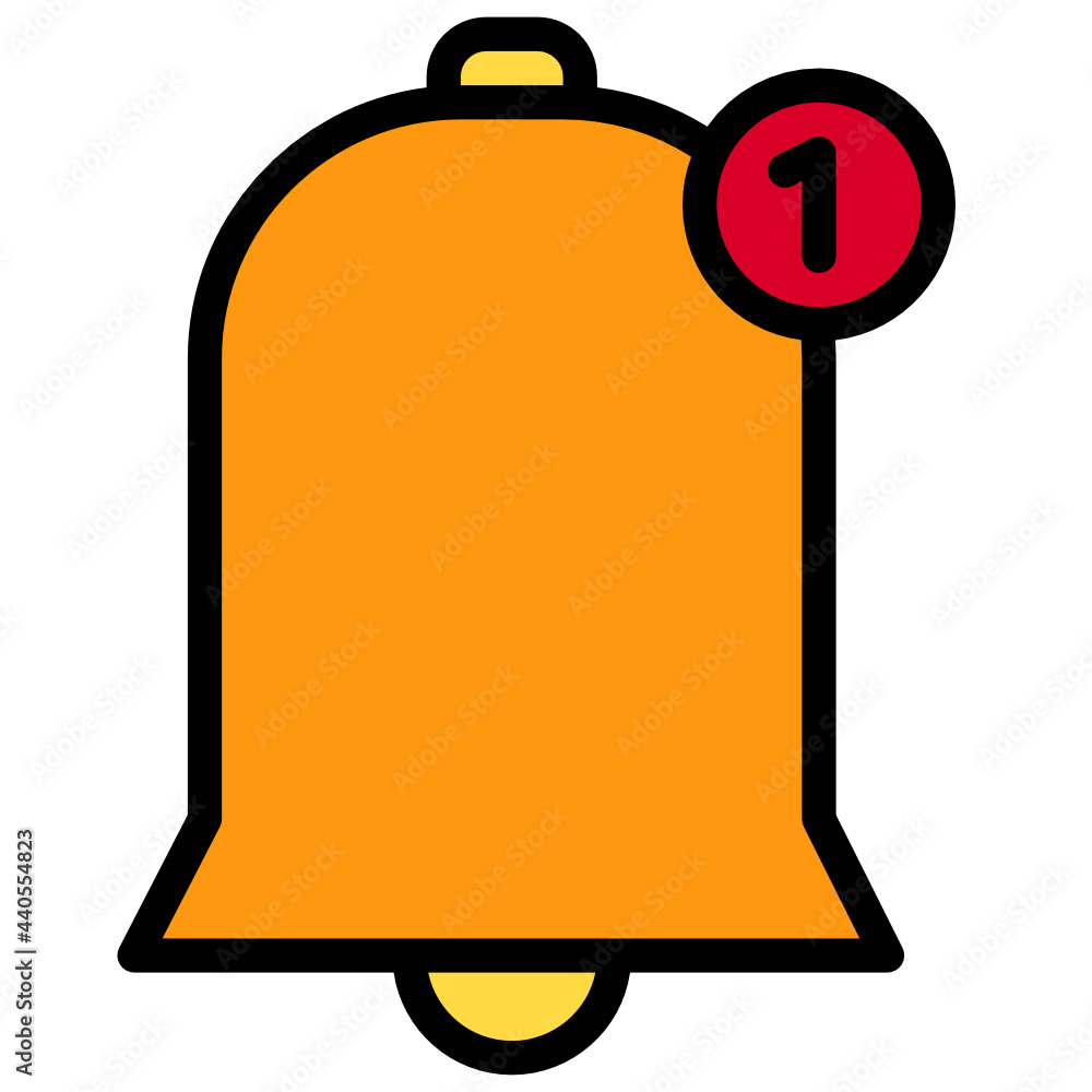 Bell color line style icon Bell color line style icon