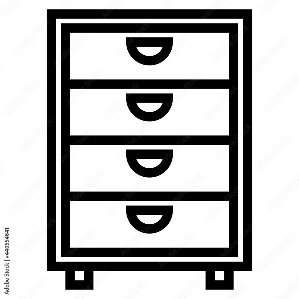 Cabinet outline style icon Cabinet outline style icon