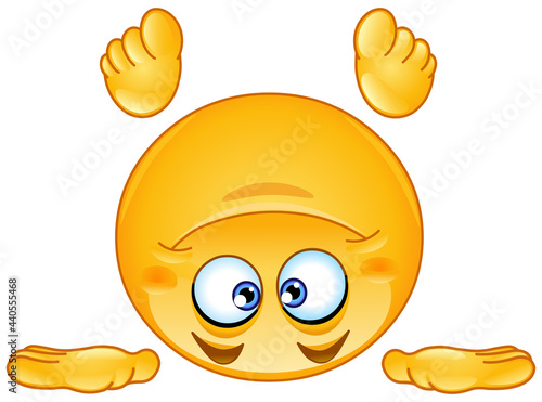 Emoji emoticon standing on his head