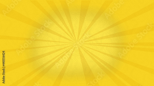 yellow sunburst background with rays and texture