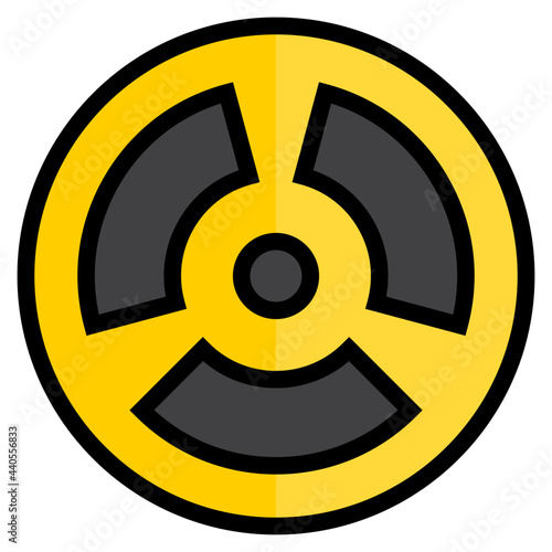 Nuclear color line style icon