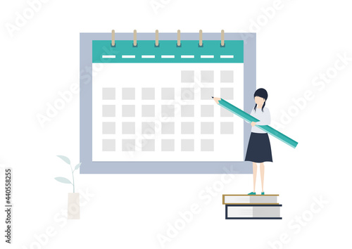 カレンダー・スケジュール・予定・計画のイラスト素材