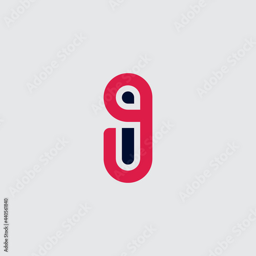 I9 or 9I - logotype. Design element or icon. Letter I and number 9 - logo.