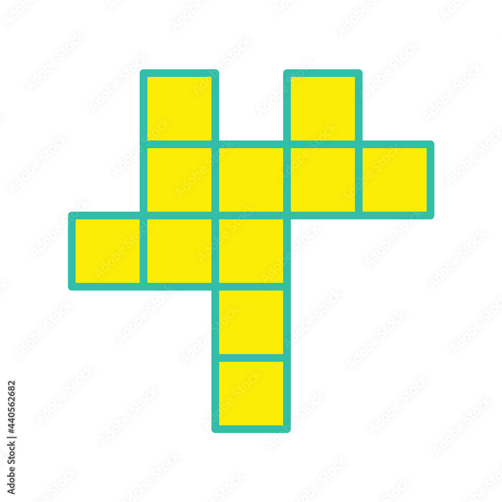 Obraz premium crossword icons symbol vector elements for infographic web