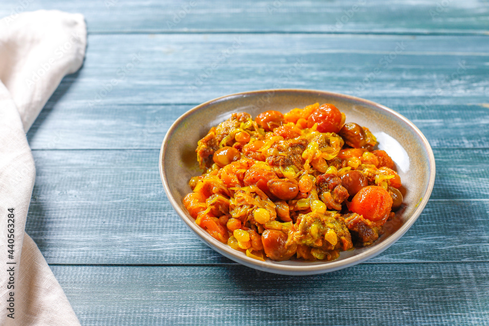 A traditional meal of Azerbaijan Qara for plov. A traditional meal of Azerbaijan Qara for plov.
