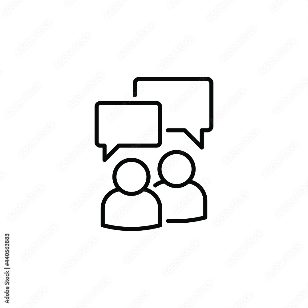 Chat, speak sign, talk icon Communication concept on white background. eps 10 Chat, speak sign, talk icon Communication concept on white background. eps 10