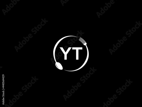 Letter YT Logo, restaurants yt logo icon vector for modern kitchen, health and food business