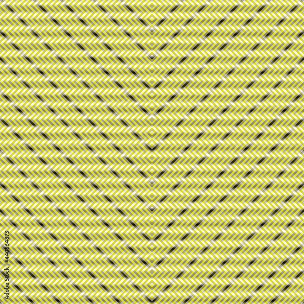 Fototapeta premium Yellow Chevron Plaid Tartan textured Seamless Pattern Design