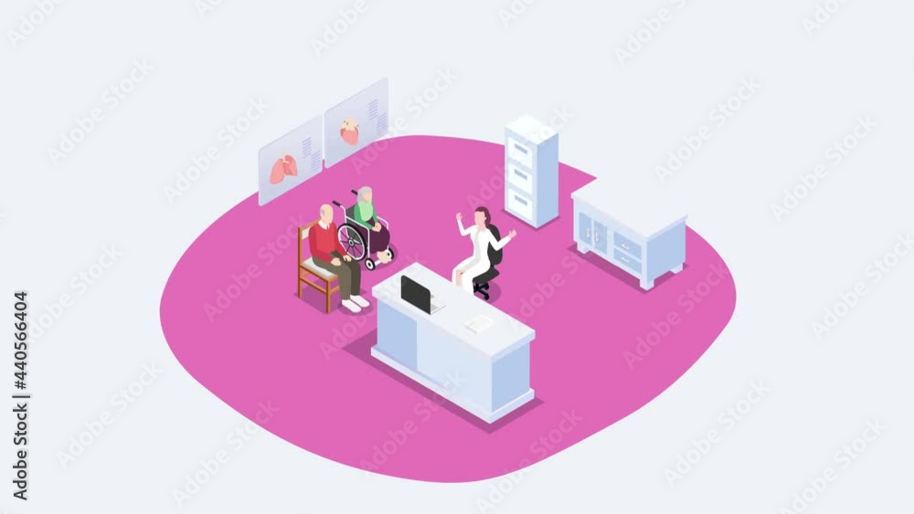 Senior couple are consulting with doctor Senior couple are consulting with doctor