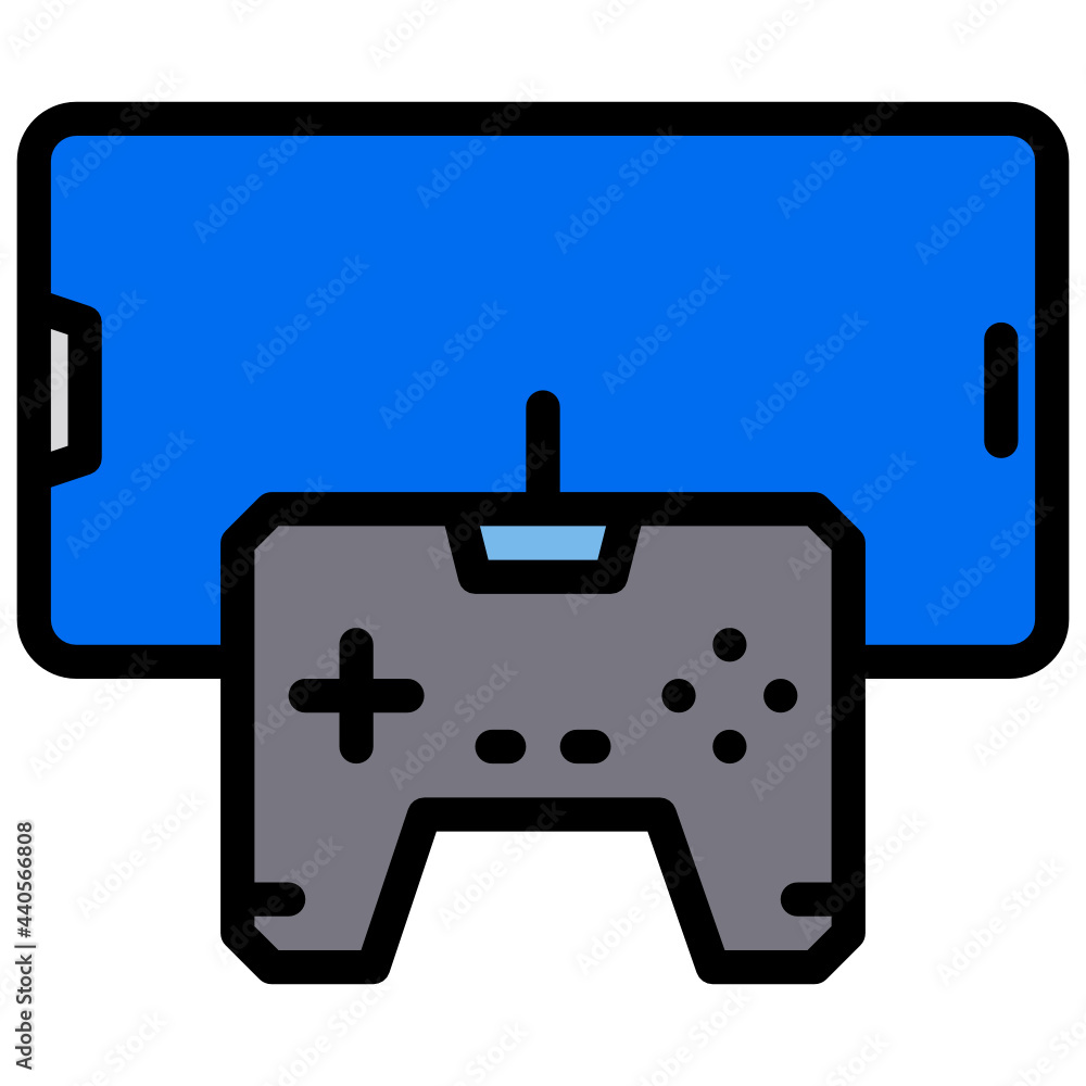 Game color line style icon Game color line style icon