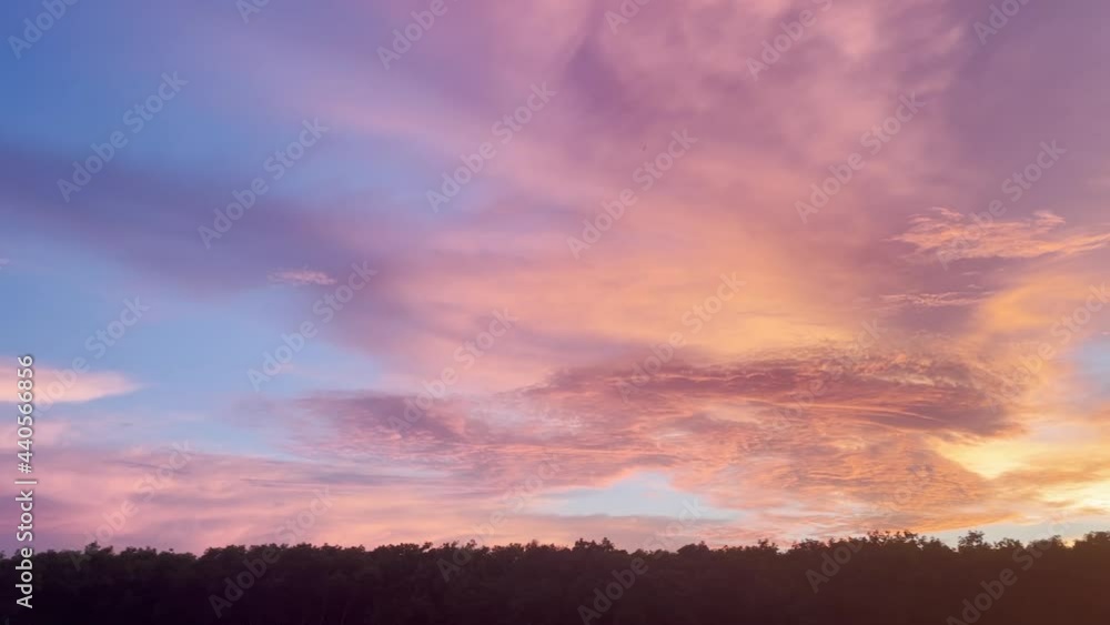 colorful sky with cloud in sunset time after raining, full HD video with colorful. colorful sky with cloud in sunset time after raining, full HD video with colorful.