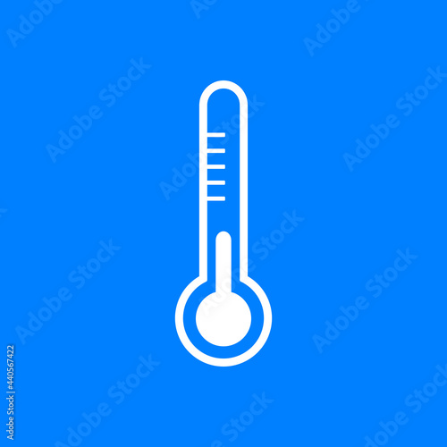 Thermometer und Hintergrund