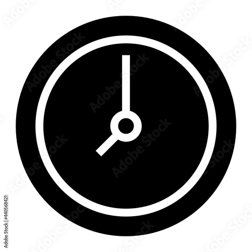 Clock glyph icon