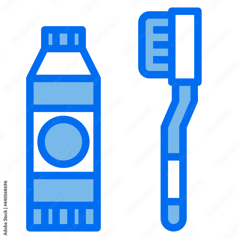hotel_Toothbrush blue line icon hotel_Toothbrush blue line icon