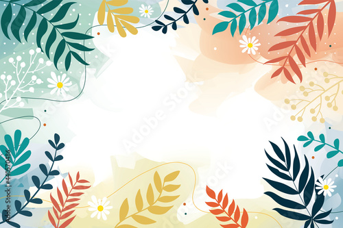  flower Spring background with beautiful. abstract flower backgrounds. space for text. for posters, cover design templates, social media stories wallpapers with spring leaves and flowers.