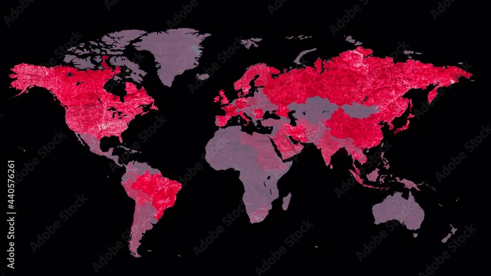 Corona virus map disease spreading animation. Technologies, morbidity signal, statistics. Distribution control Corona virus map disease spreading animation. Technologies, morbidity signal, statistics. Distribution control