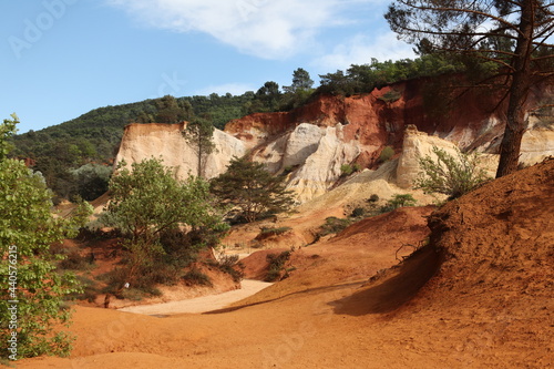 red rock canyon from the Roussillon Ocres