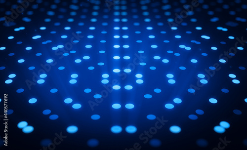 Blue Led Lights Electronic Background 