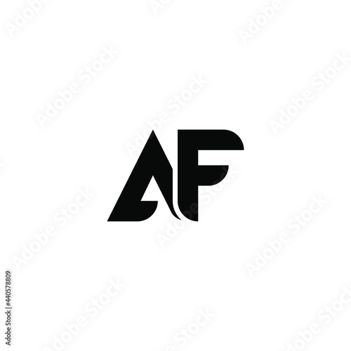 af letter logo design  photo