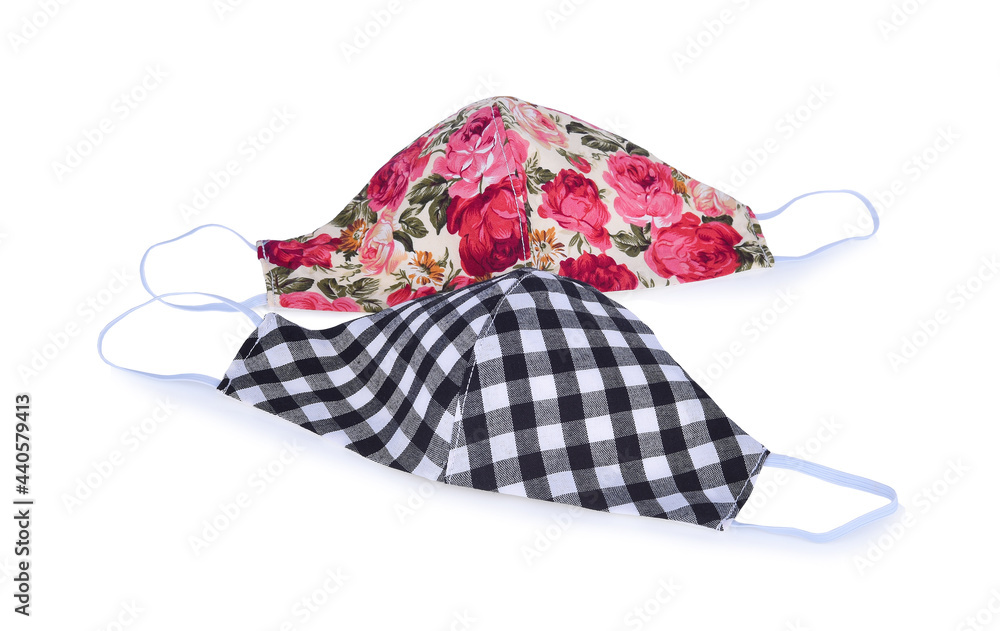 Cloth mask isolated on white background Cloth mask isolated on white background