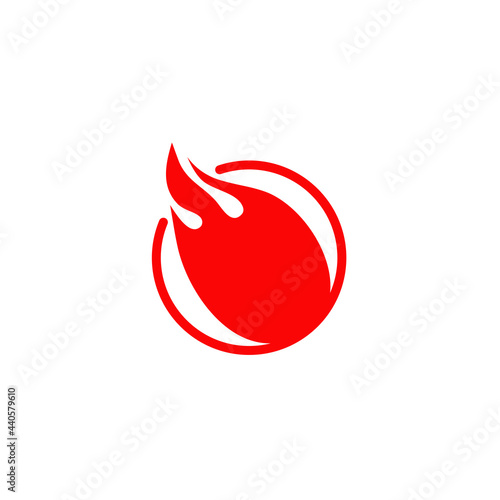 Falling meteor logo design template