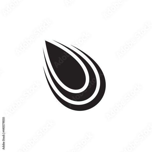 Falling meteor logo design template
