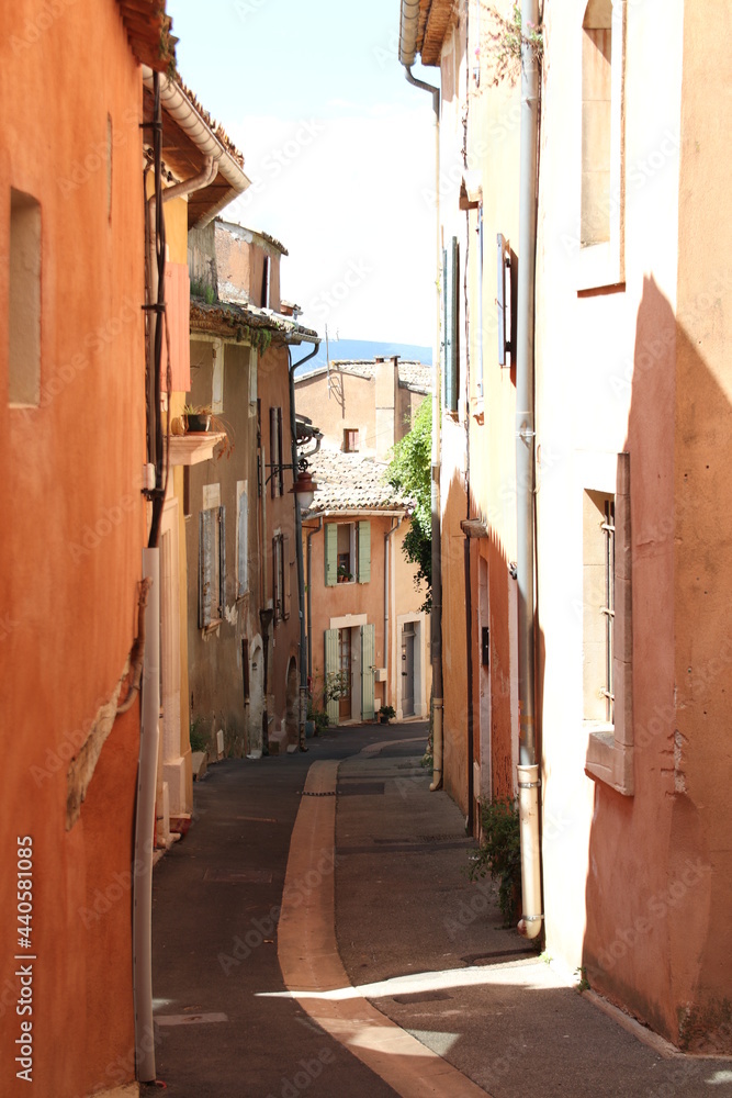 View of the city of Roussillon