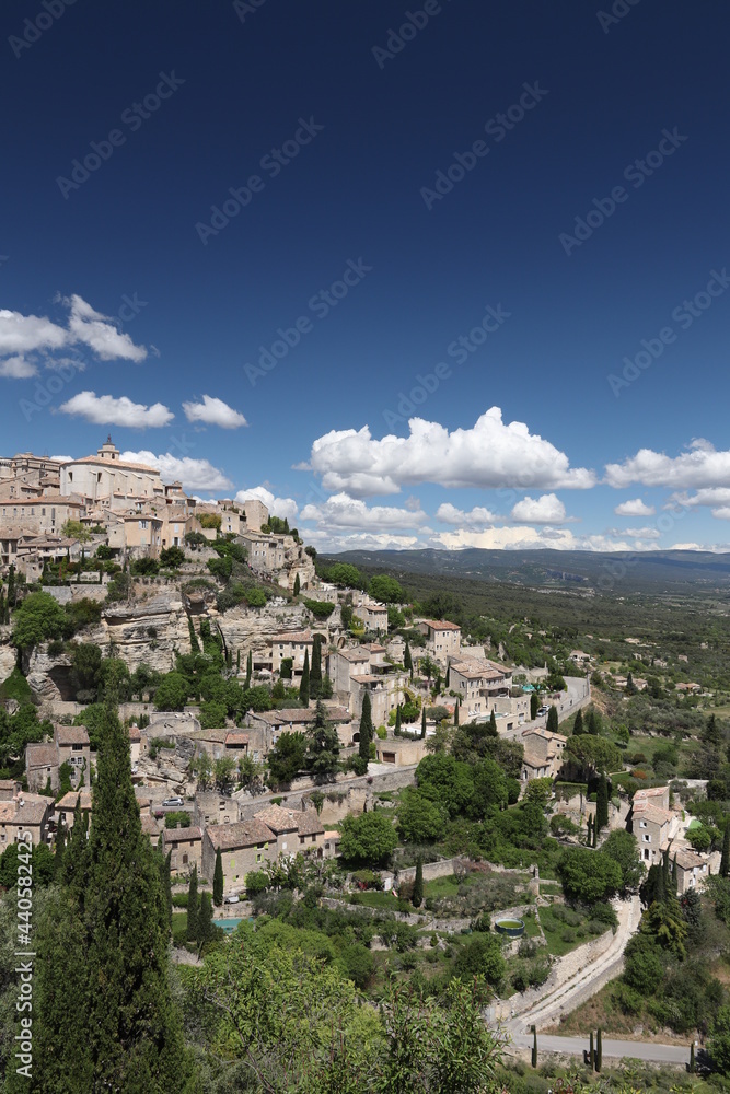 View of the city of Gordes