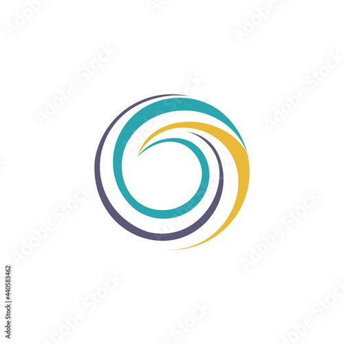 circle sphere logo icon,global abstract circular waves elements logo symbol icon