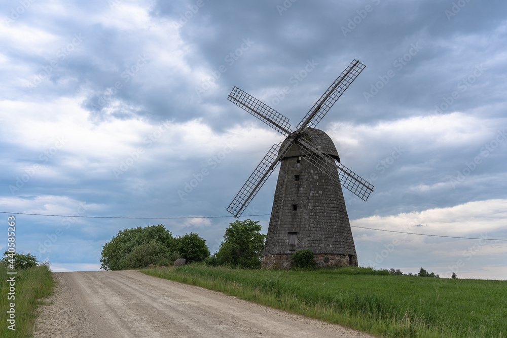 Windmills at the end of the hill. Windmills at the end of the hill.