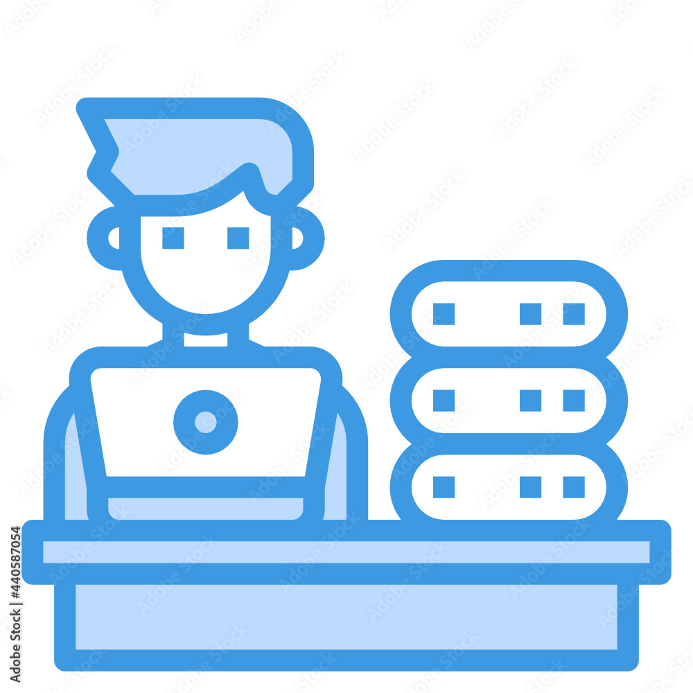 Admin blue outline icon Admin blue outline icon