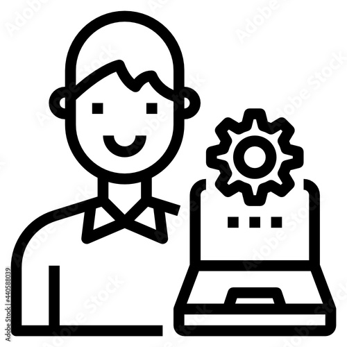 Administrator outline icon