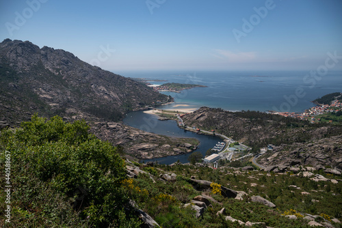views from Ezaro viewpoint in Galicia, Spain