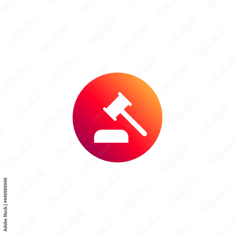 Hammer judge icon. Vector illustration for graphic design, Web, UI, app. Hammer judge icon. Vector illustration for graphic design, Web, UI, app.