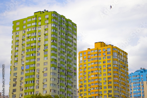 beautiful urban high-rise residential buildings photo