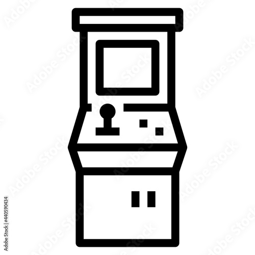 Arcade outline icon