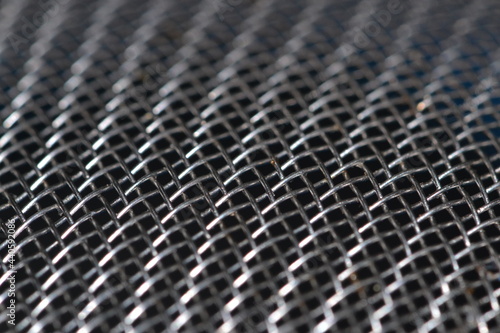 Texture of stainless steel grill 