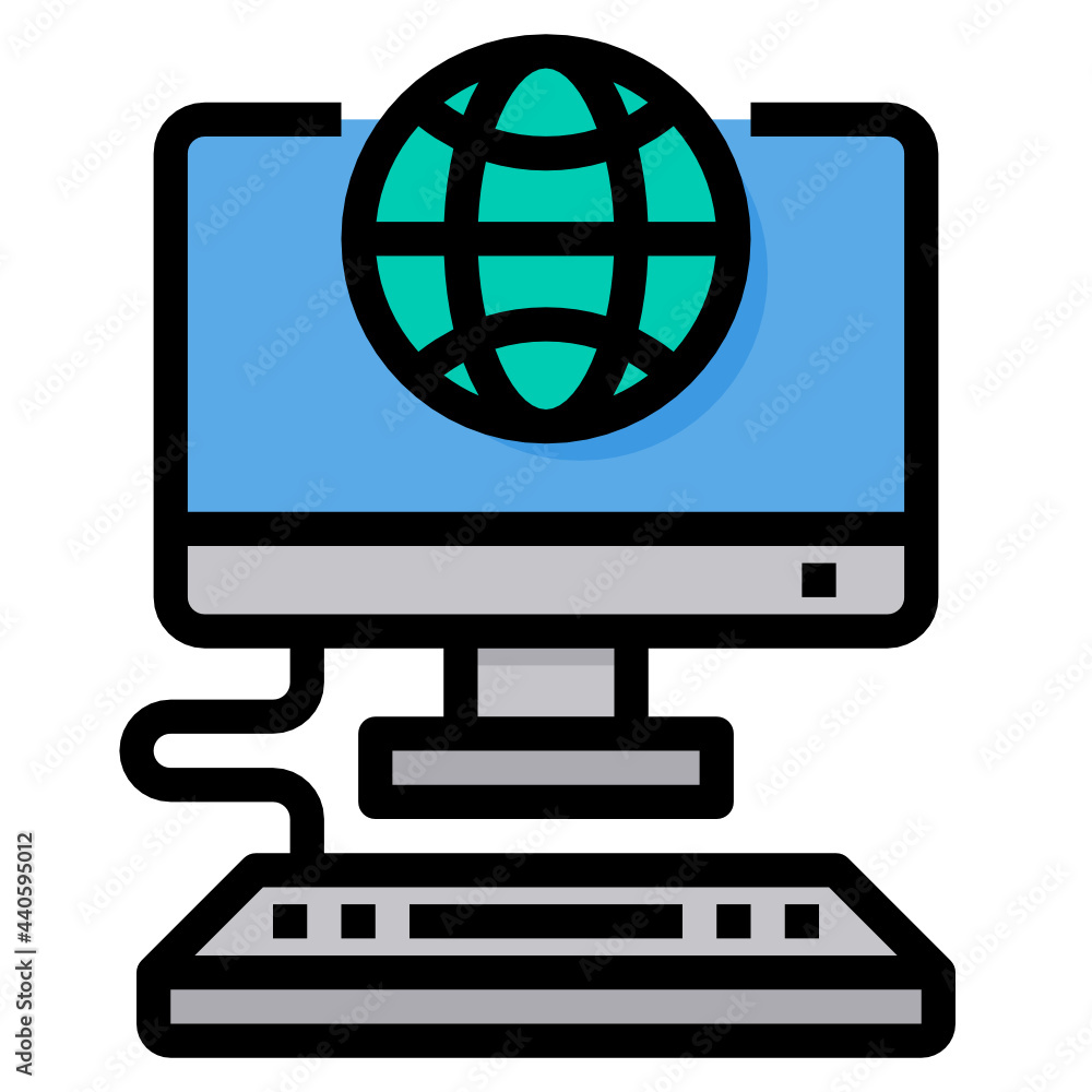 World Wide Web filled outline icon World Wide Web filled outline icon