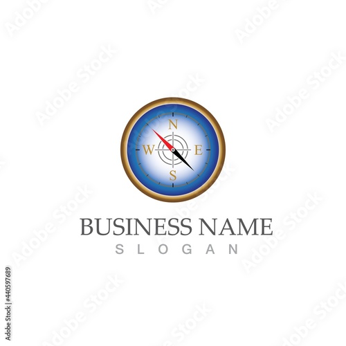 compass logo template vector icon illustration