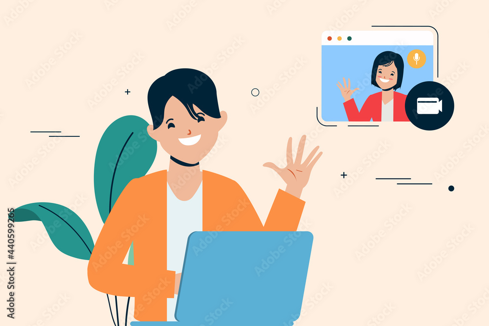 Businessman video call conference to meeting online with colleague people. Businessman video call conference to meeting online with colleague people.