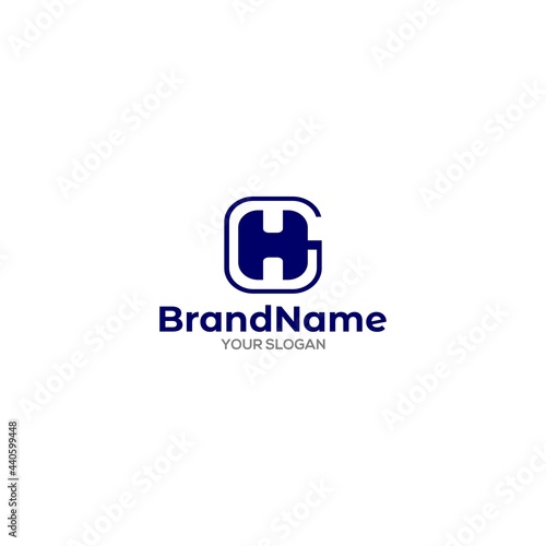 Initial GH Logo Design Vector