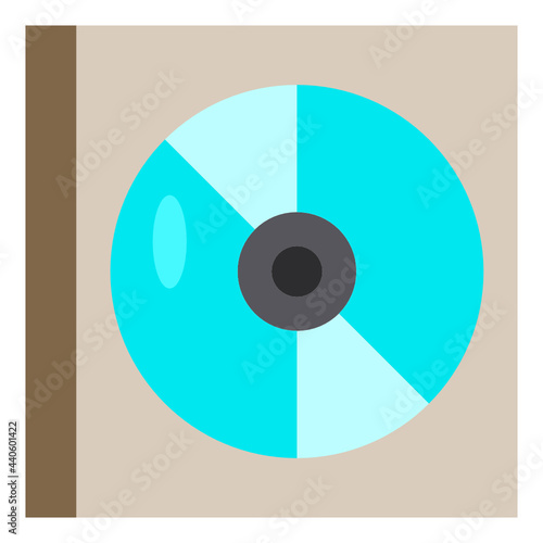 disk flat icon
